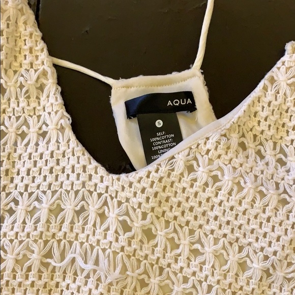 AQUA CROTCHET TANK TOP - Picture 2 of 3